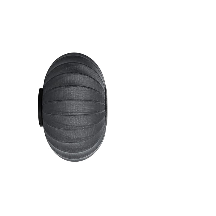 Knit-Wit 57 Oval wall and ceiling lamp - Black - Made By Hand