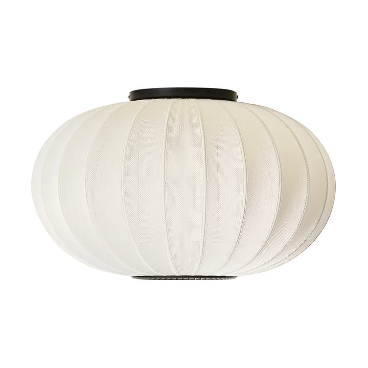 Knit-Wit 57 Oval wall and ceiling lamp - Pearl white - Made By Hand