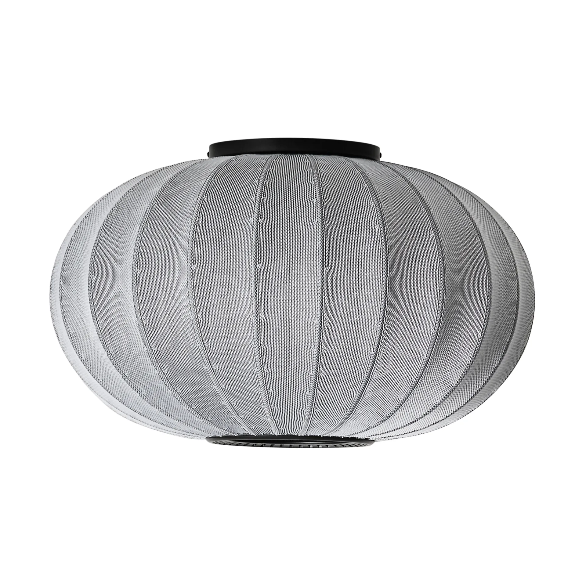 Knit-Wit 57 Oval wall and ceiling lamp, Silver Made By Hand