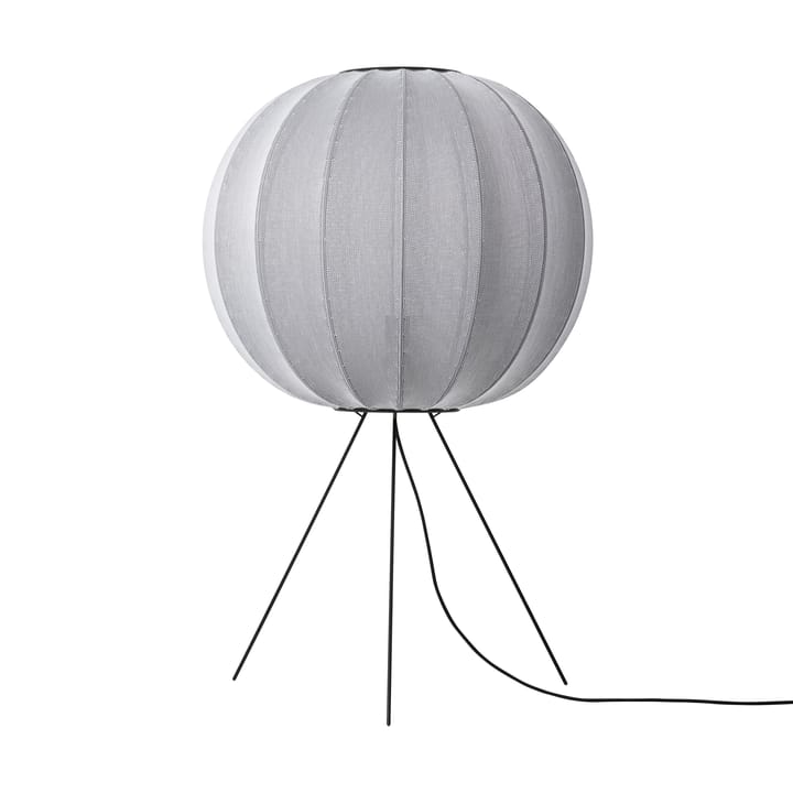 Knit-Wit 60 Round Medium floor lamp - Silver - Made By Hand