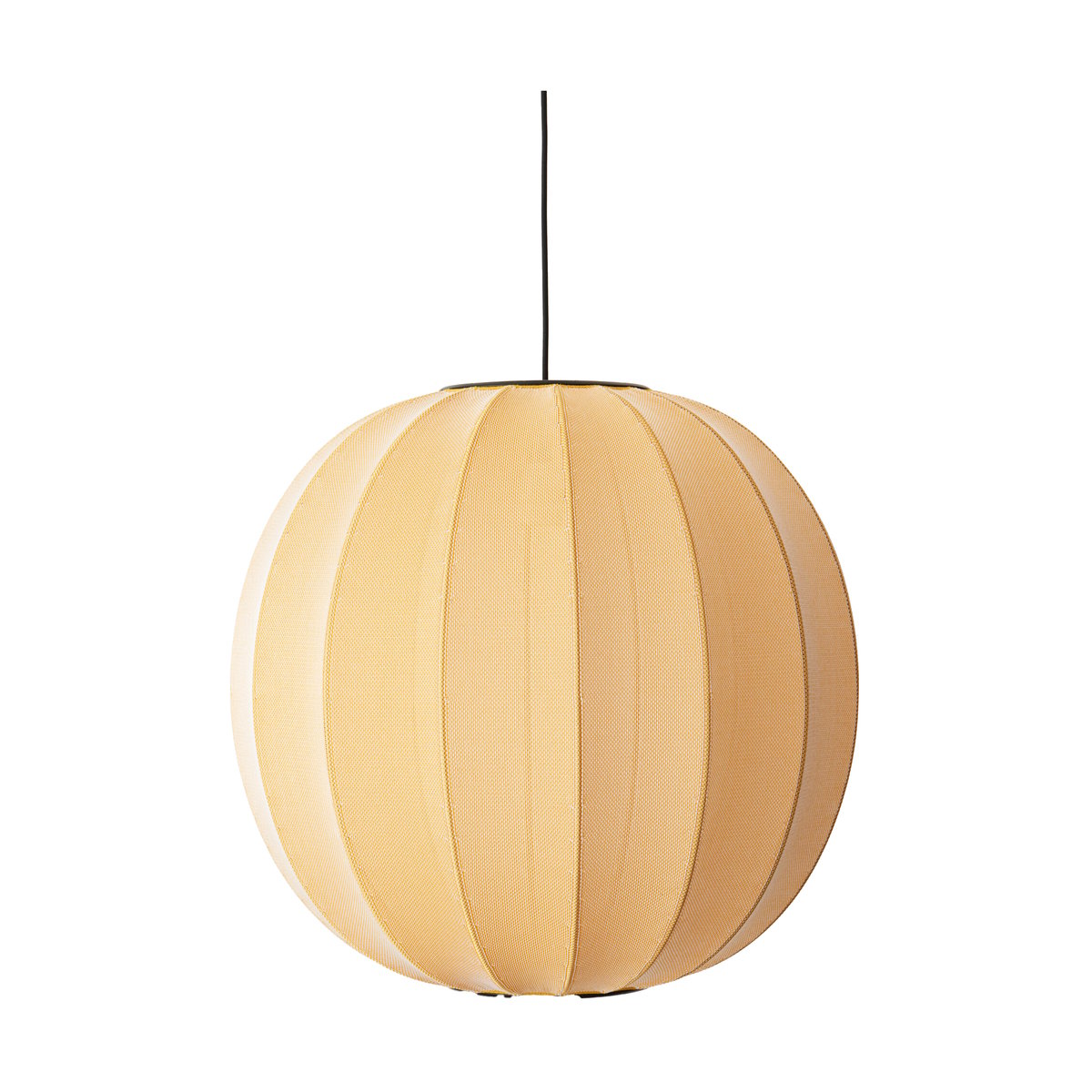 Made By Hand Knit-Wit 60 Round pendant Sunrise | Scandinavian Design | Pendant lamps | Yellow