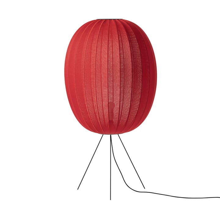 Knit-Wit 65 High Oval Medium floor lamp - Maple red - Made By Hand