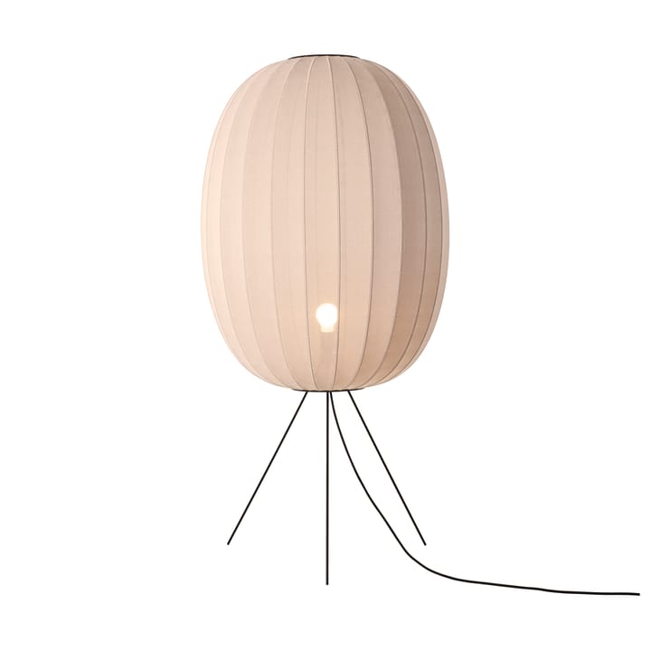 Knit-Wit 65 High Oval Medium floor lamp - Sand stone - Made By Hand