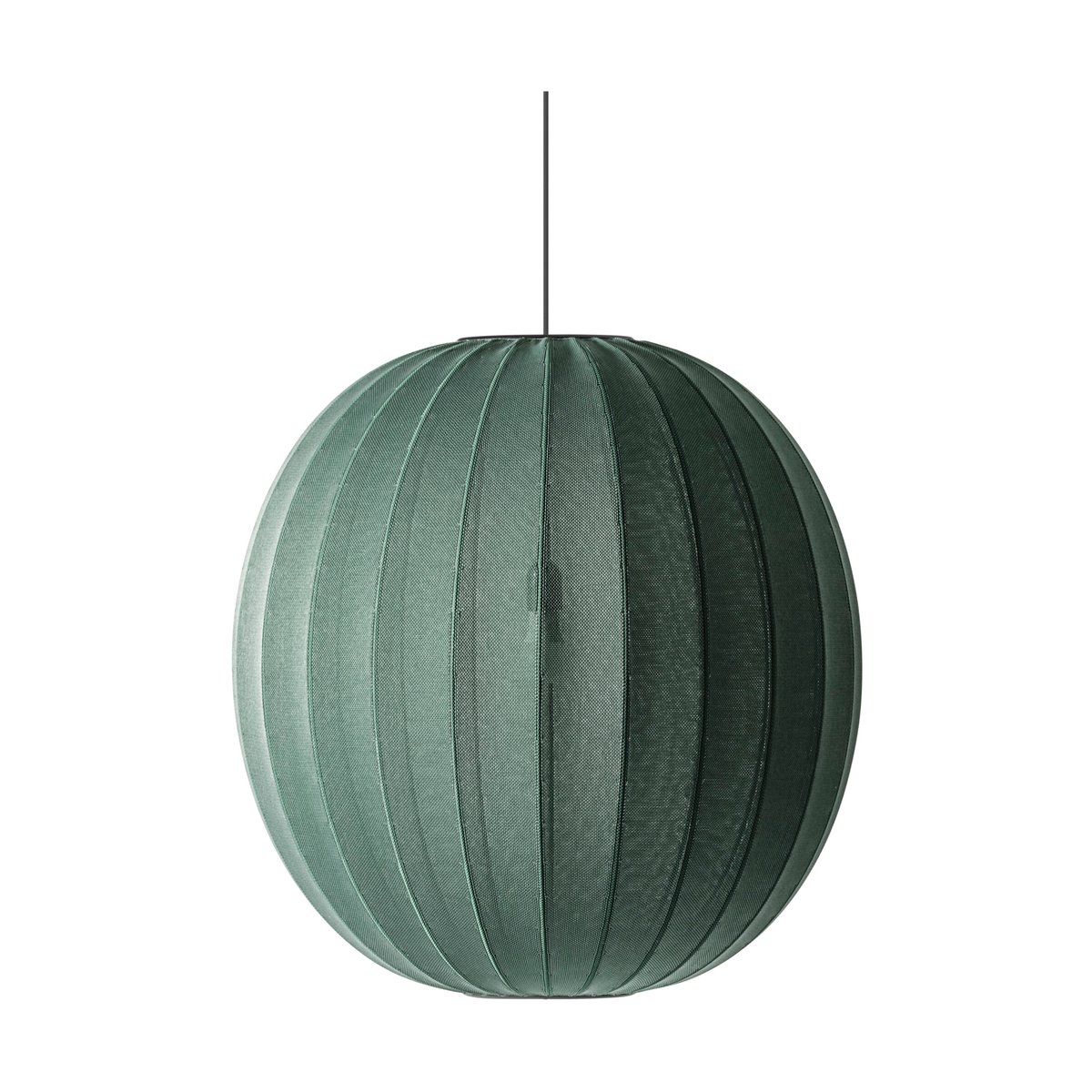 Made By Hand Knit-Wit 75 Round pendant Tweed green | Scandinavian Design | Pendant lamps | Green