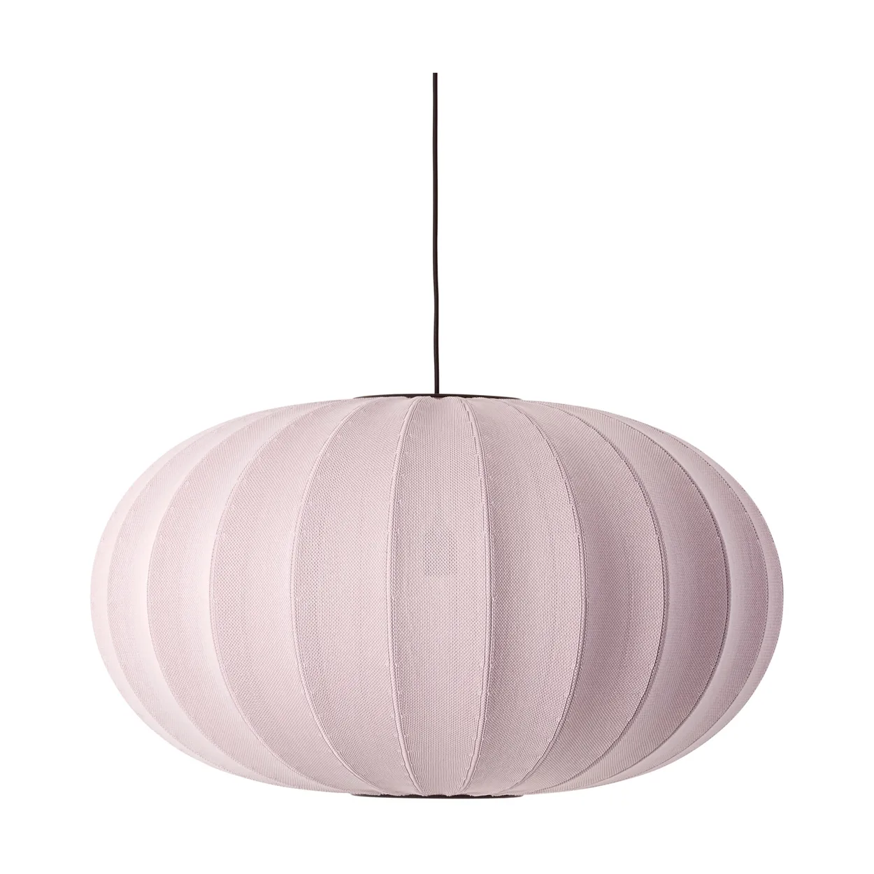 Made By Hand Knit-Wit 76 Oval pendant Light pink | Scandinavian Design | Pendant lamps | Pink