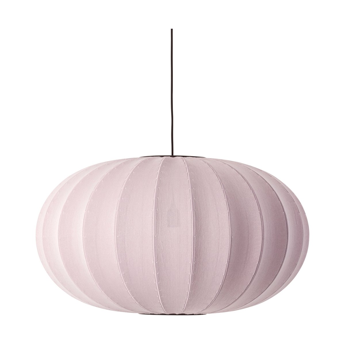 Made By Hand Knit-Wit 76 Oval pendant Light pink | Scandinavian Design | Pendant lamps | Pink