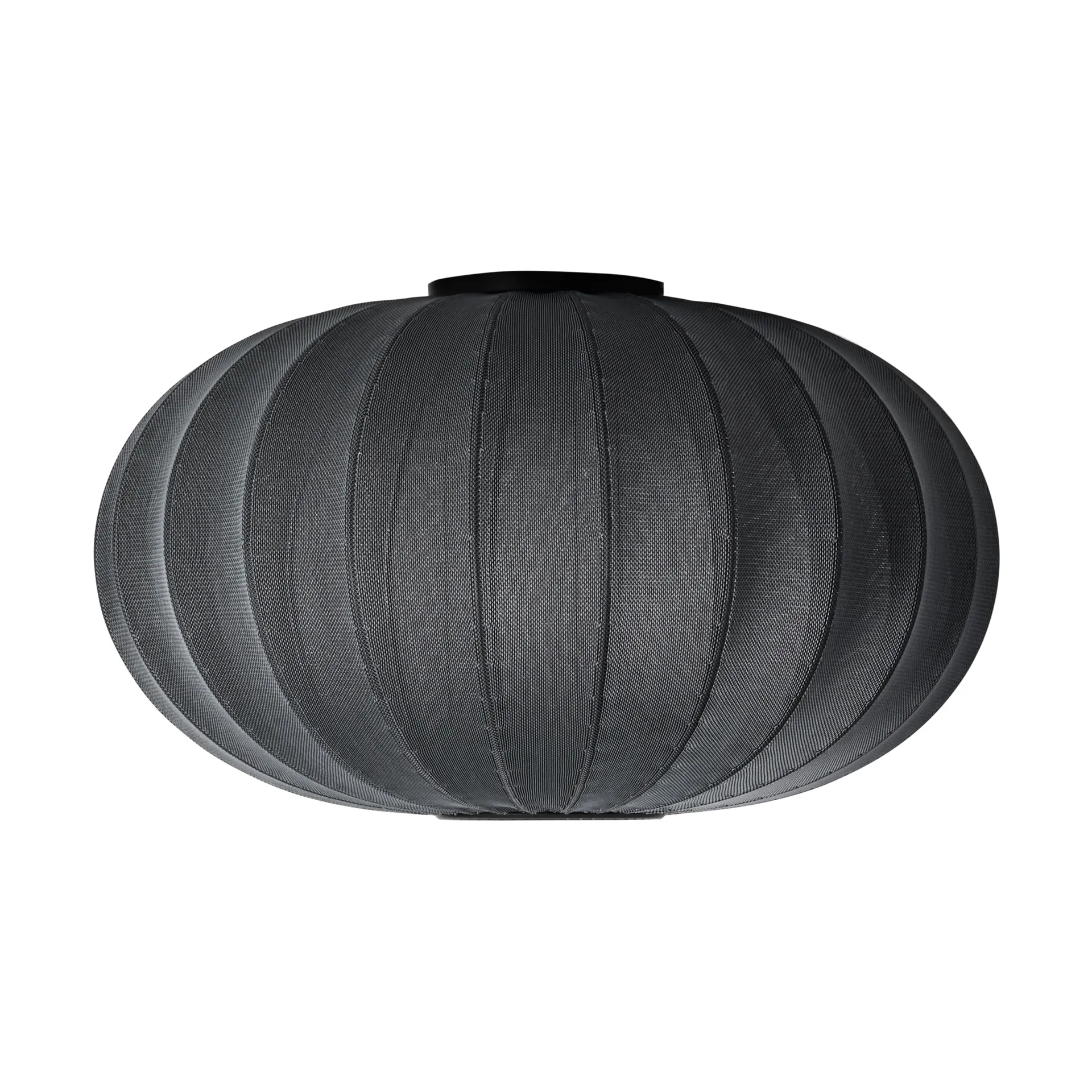 Knit-Wit 76 Oval wall and ceiling lamp, Black Made By Hand