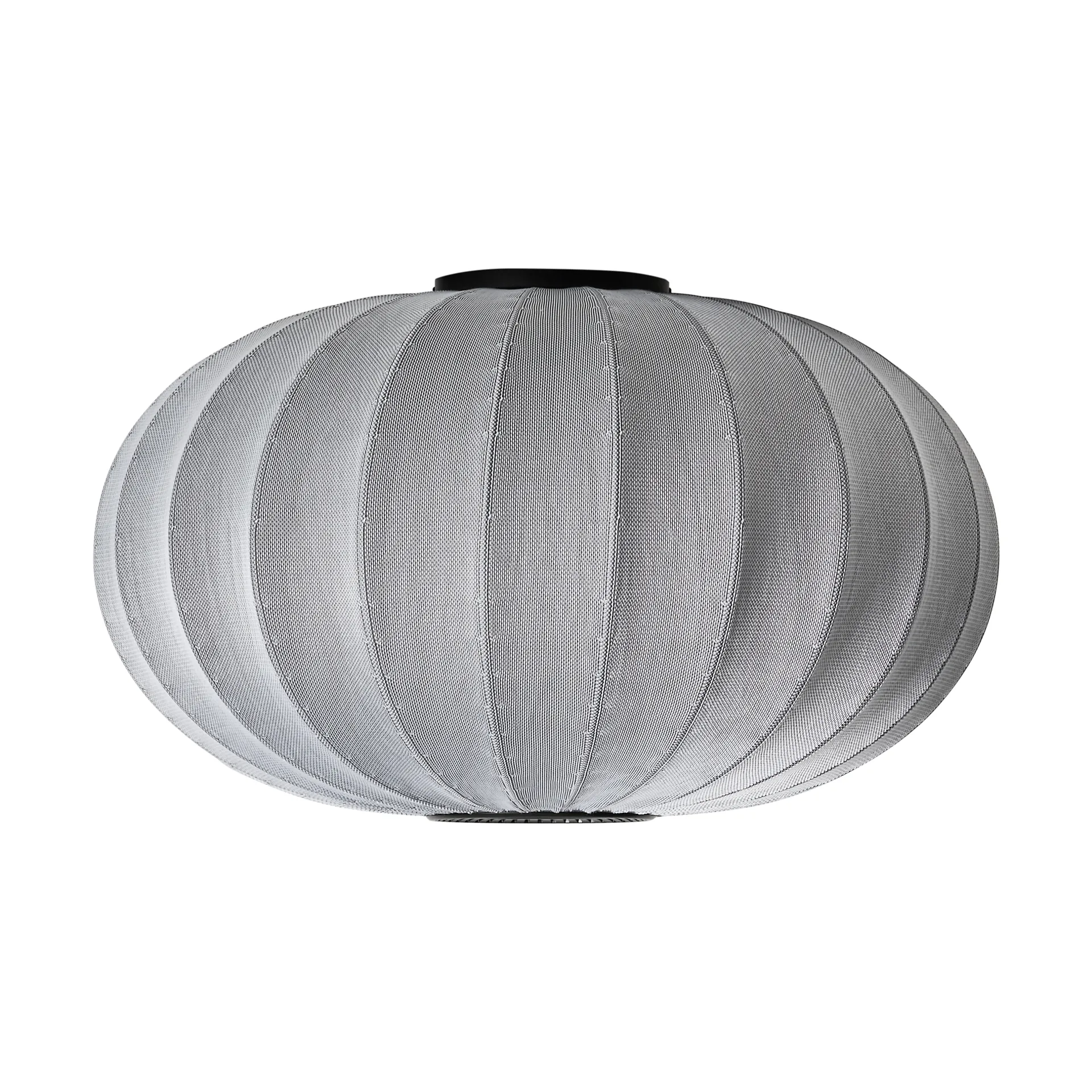 Knit-Wit 76 Oval wall and ceiling lamp, Silver Made By Hand
