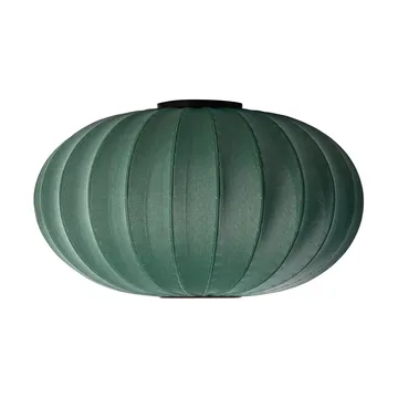 Knit-Wit 76 Oval wall and ceiling lamp - Tweed green - Made By Hand