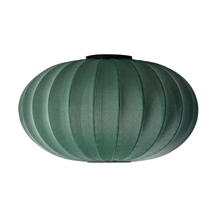 Knit-Wit 76 Oval wall and ceiling lamp - Tweed green - Made By Hand