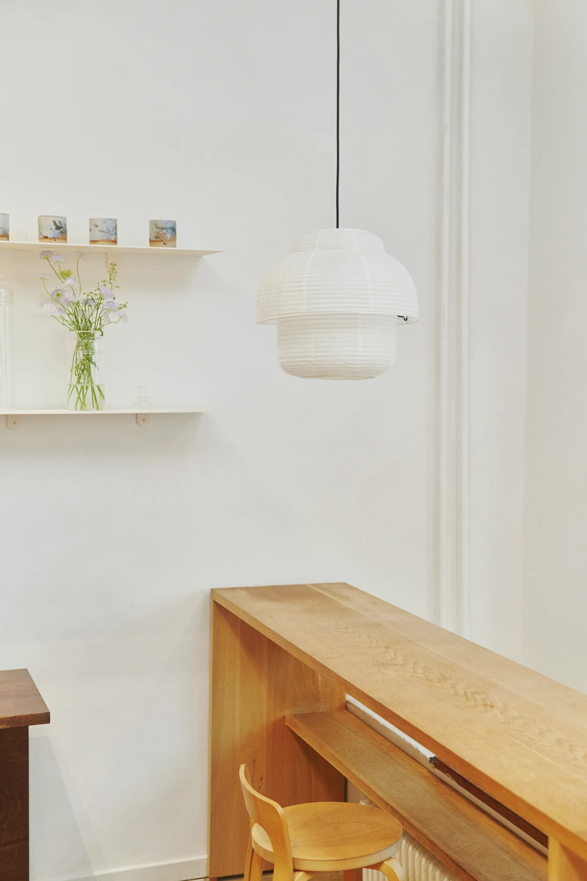 Papier Double pendant Ø40 cm, White Made By Hand