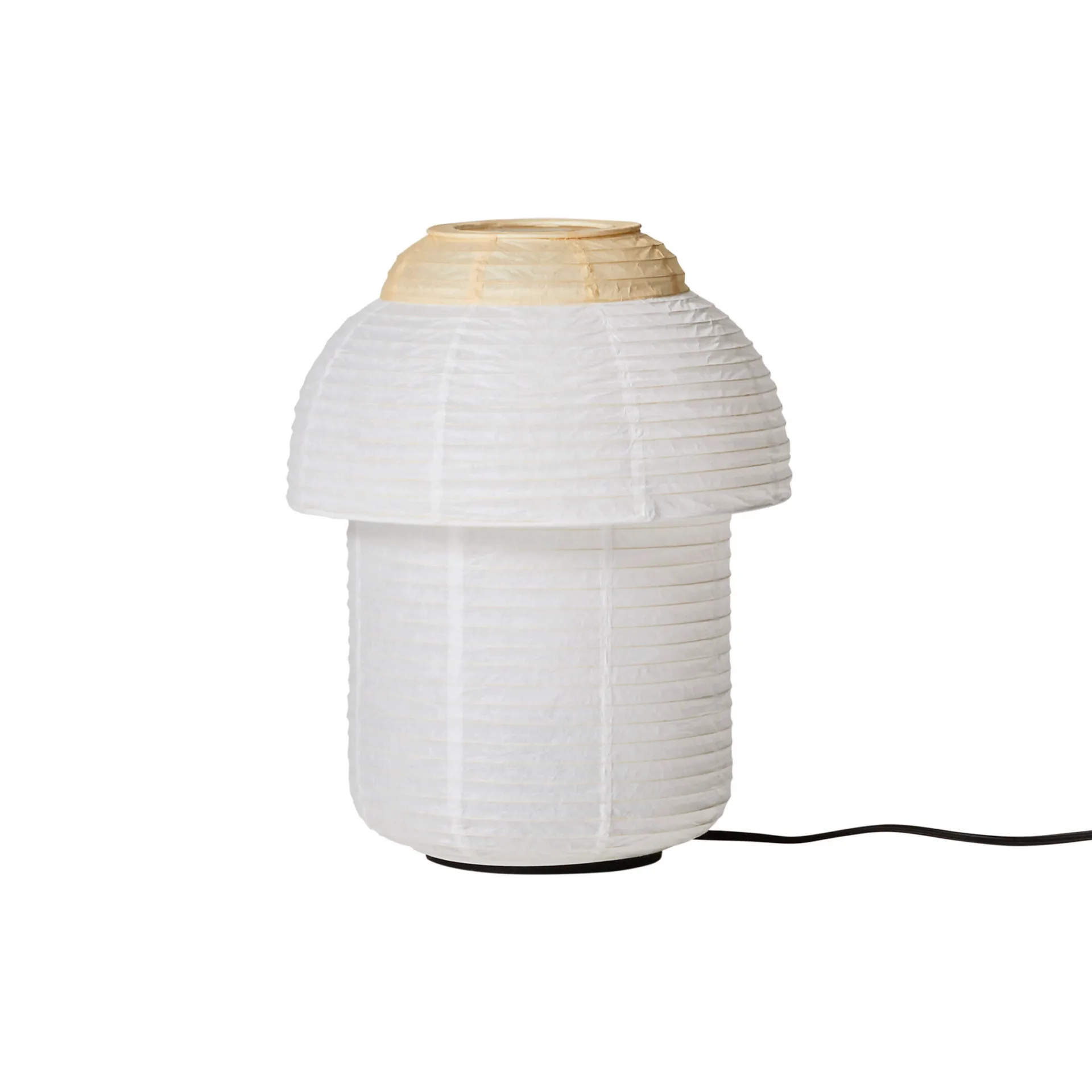 Papier Double table lamp Ø30 cm, Soft yellow Made By Hand