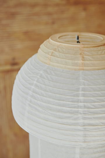 Papier Double table lamp Ø30 cm - Soft yellow - Made By Hand