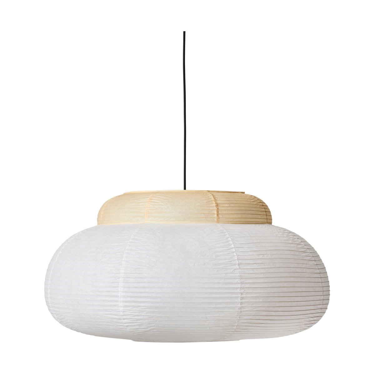 Made By Hand - Papier Single Pendant Ø80 Soft Yellow
