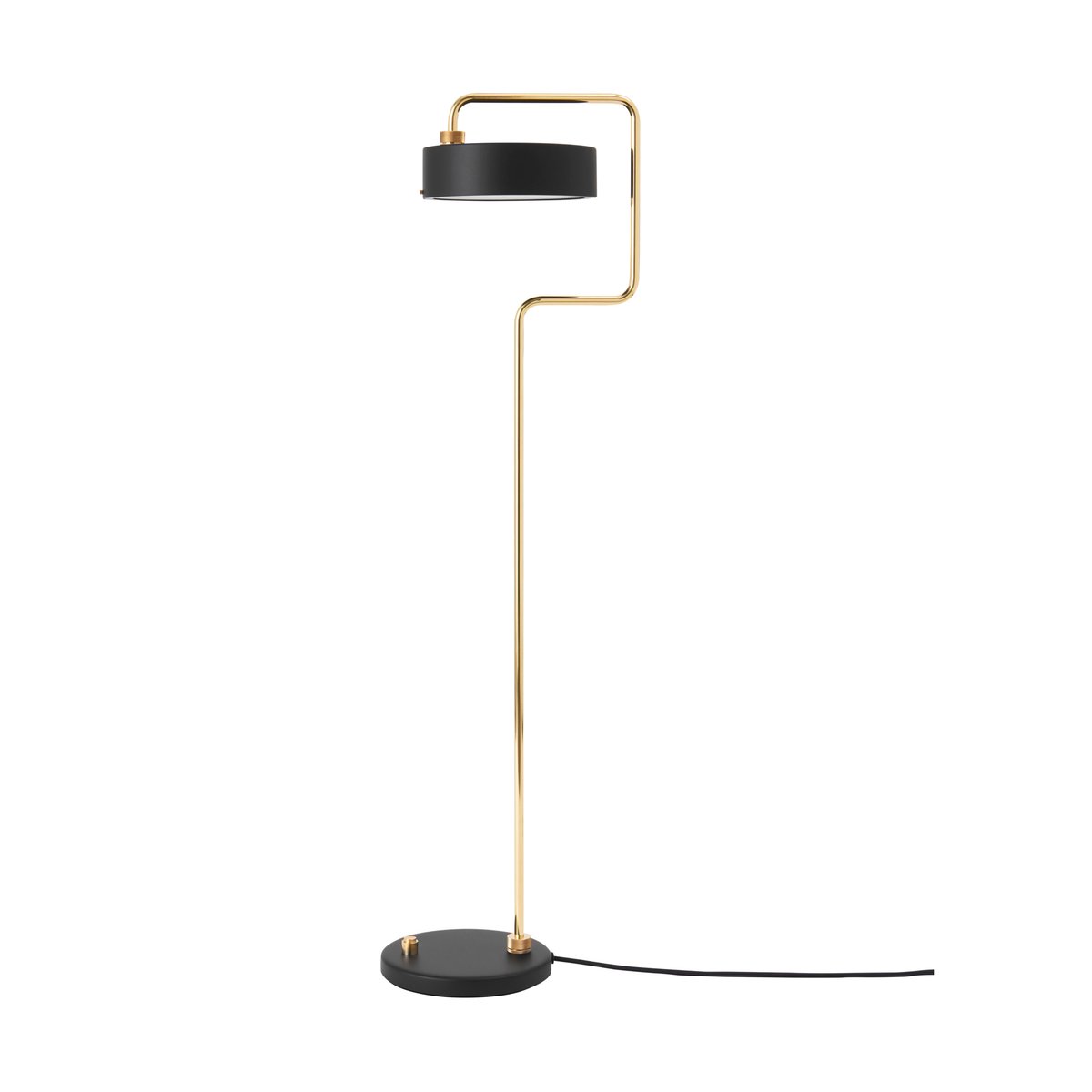 Made By Hand Petite Machine floor lamp Deep black | Scandinavian Design | Floor lamps | Black