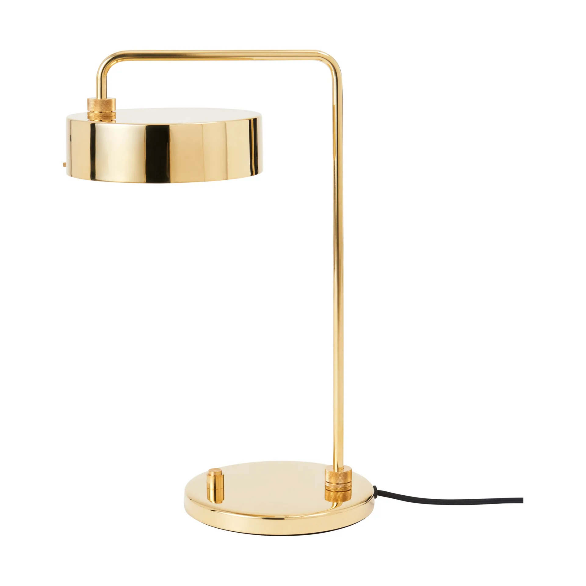 Petite Machine table lamp, Polished brass Made By Hand