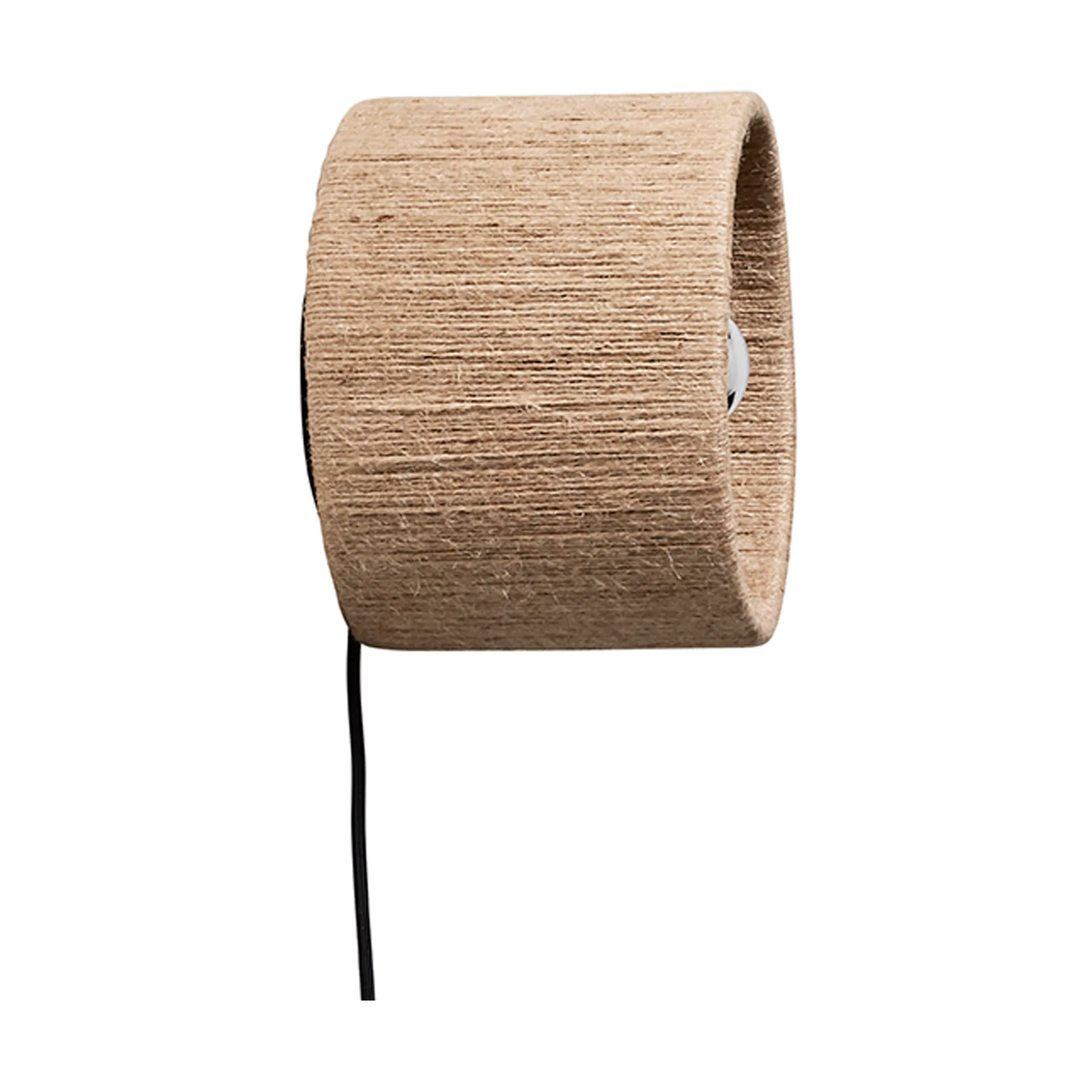 Ro Straight wall lamp, Jute Made By Hand