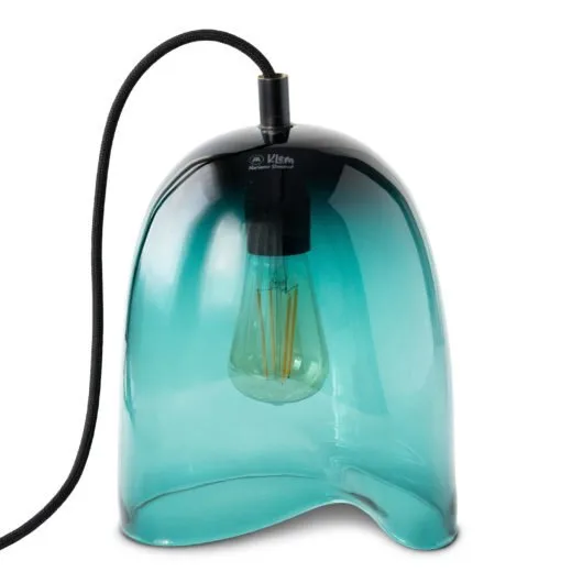 Magnor Clamp glass lamp medium 28x20 cm Turquoise | Scandinavian Design | Pendant lamps | Green