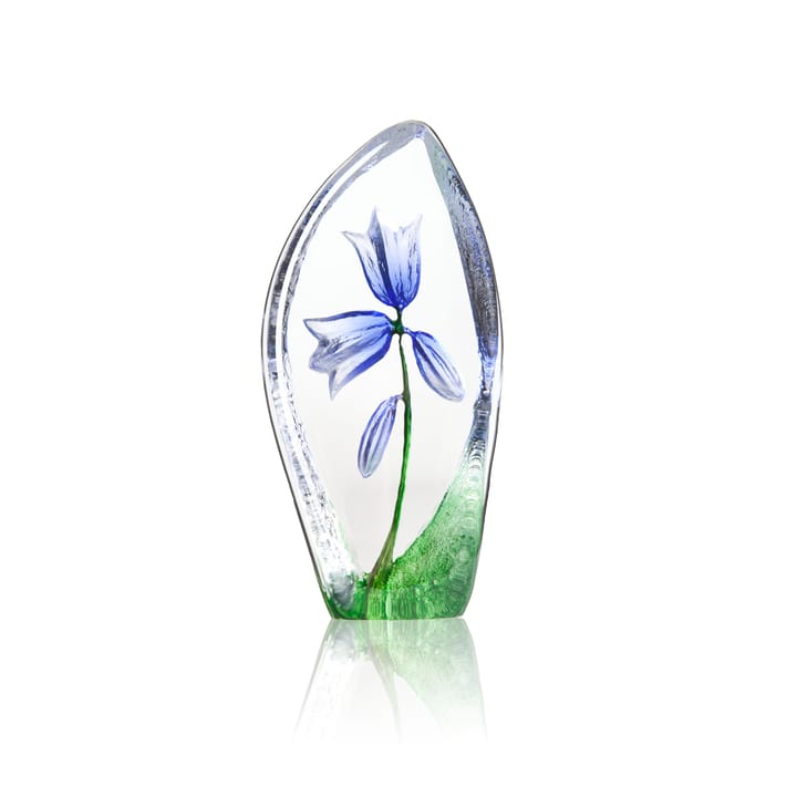 Bluebell glass sculpture - Blue - Målerås Glasbruk