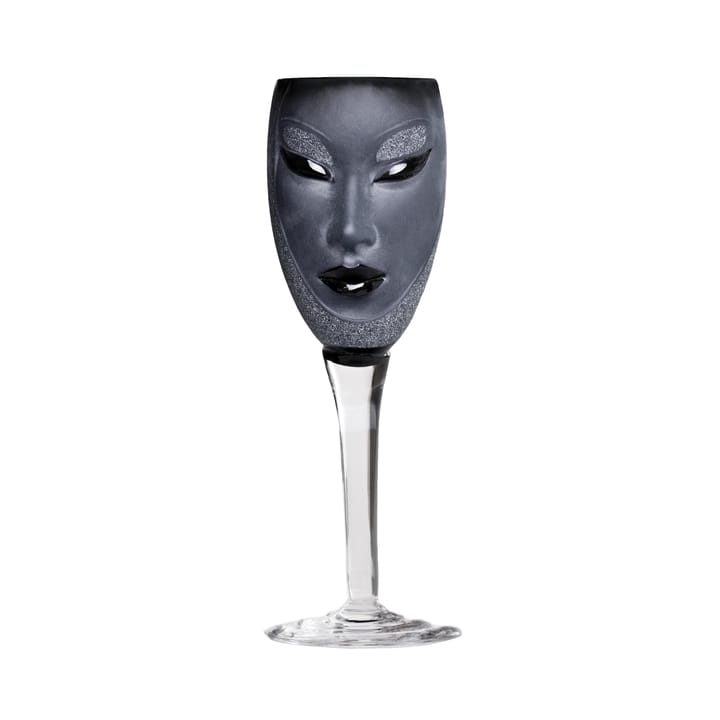 Electra wine glass - black - Målerås Glasbruk