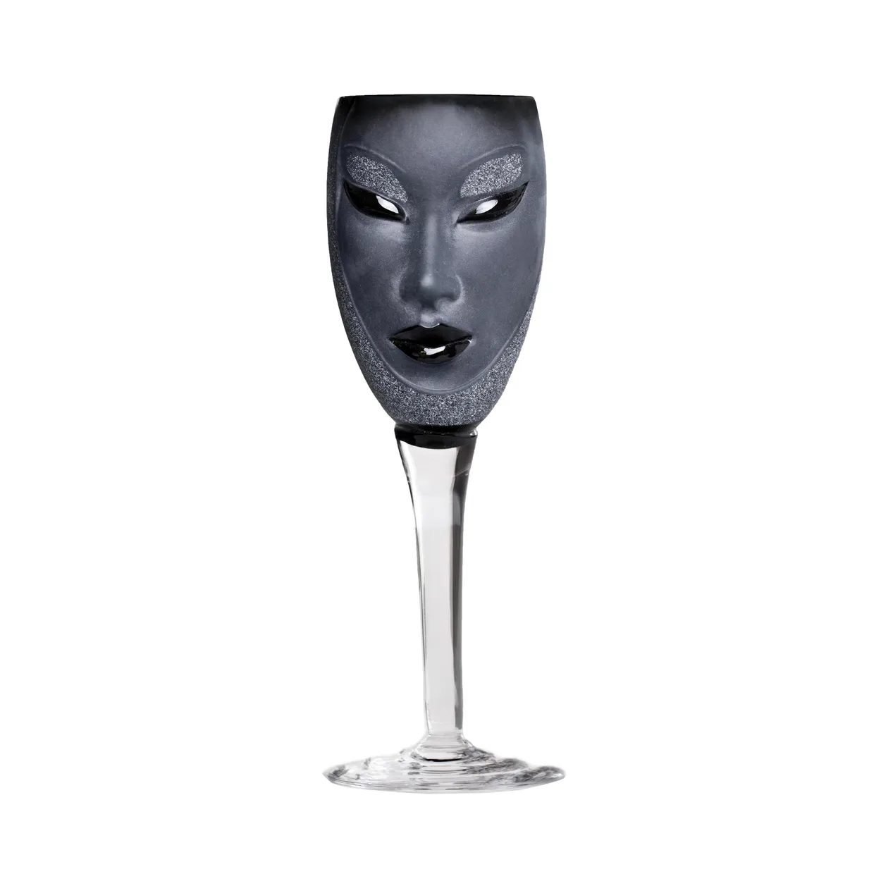 Målerås Glasbruk Electra wine glass black | Scandinavian Design | Wine glasses | Black
