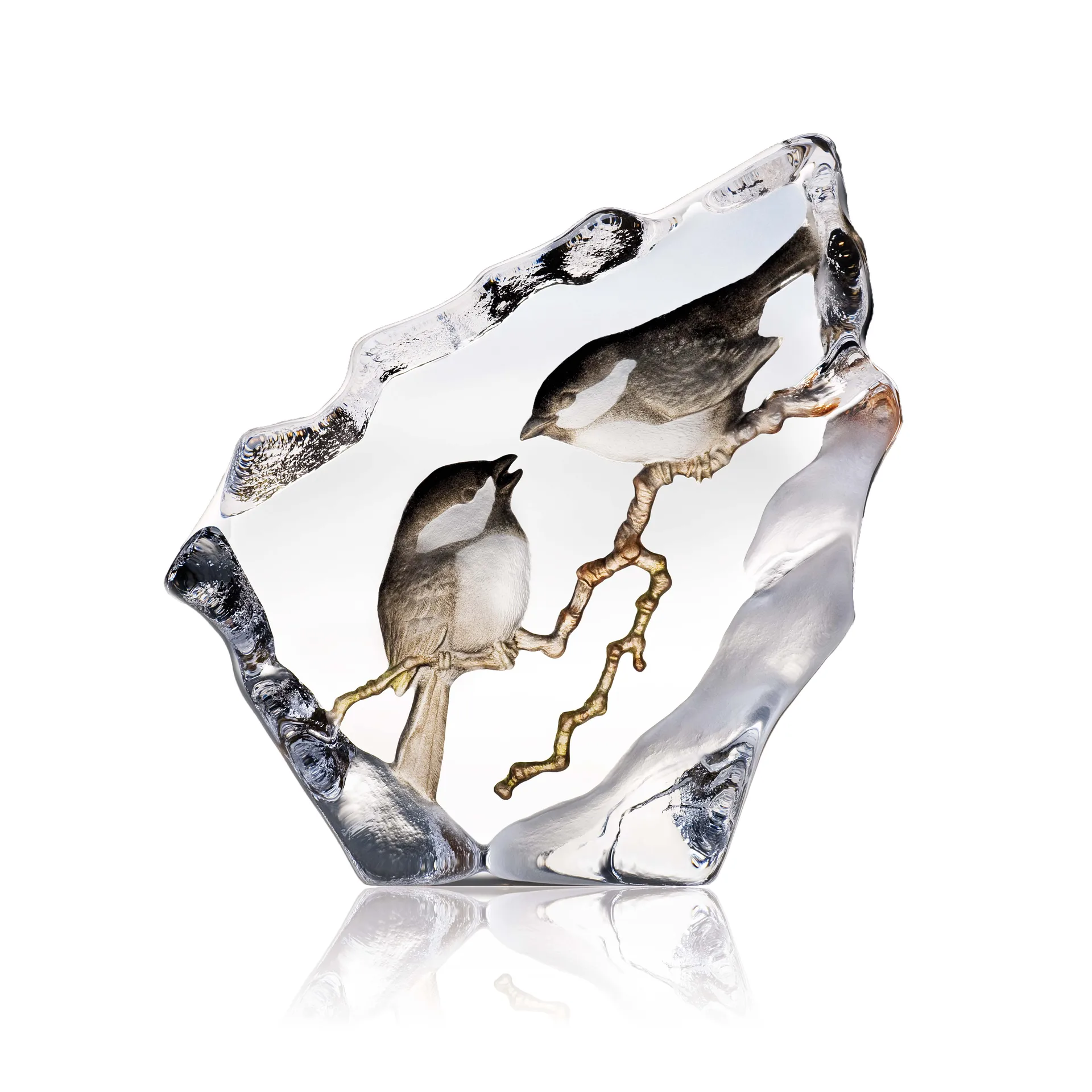 Entitor glass sculpture, 16x16,5 cm Målerås Glasbruk