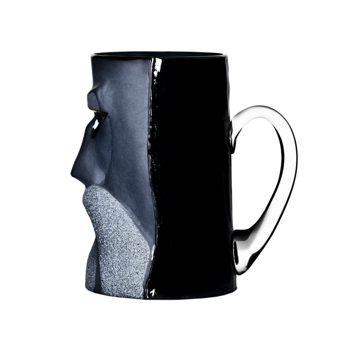 Loke beer mug - black - Målerås Glasbruk