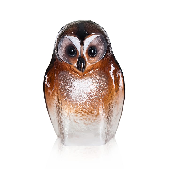 Safari Owl glass sculpture - Large - Målerås Glasbruk