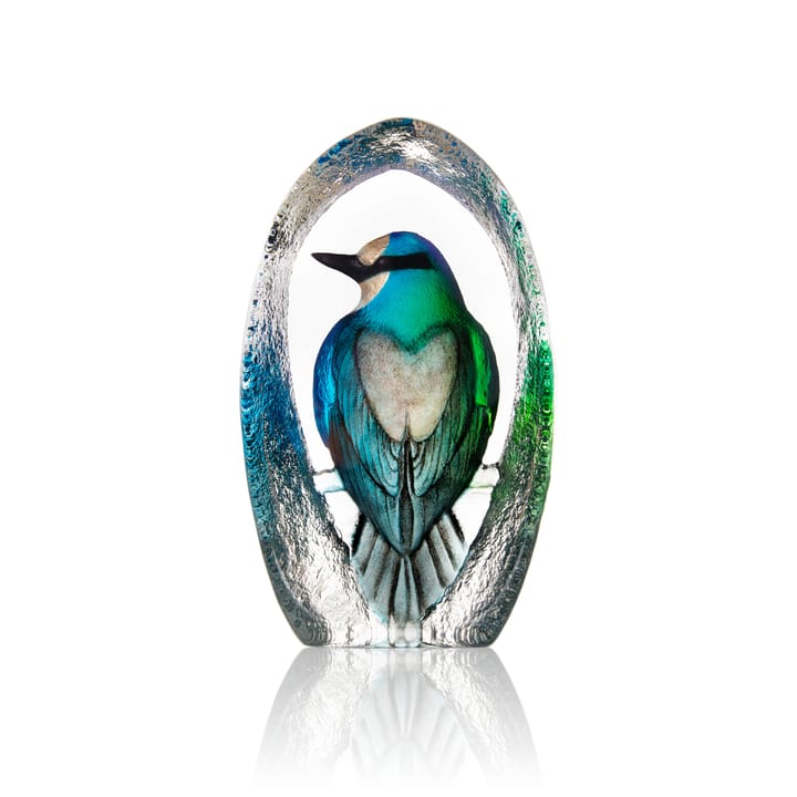 Wildlife Colorina glass sculpture 17.5 cm - Blue - Målerås Glasbruk