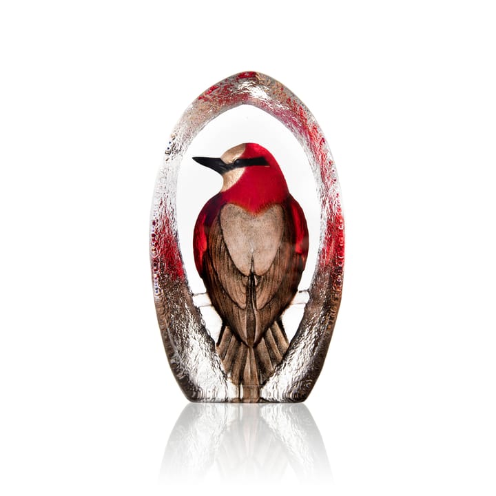Wildlife Colorina glass sculpture 17.5 cm - Red - Målerås Glasbruk
