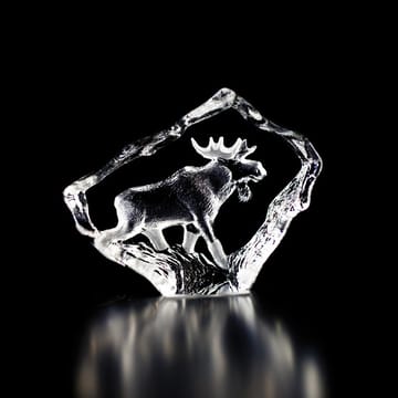 Wildlife Elk Bull glass sculpture - Mini - Målerås Glasbruk