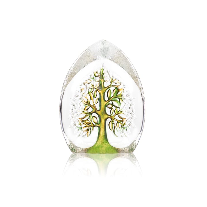 Yggdrasil glass sculpture green-yellow - Small - Målerås Glasbruk