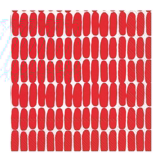 Marimekko Alku napkin 33x33 cm 20-pack Red | Scandinavian Design | Paper napkins | Red