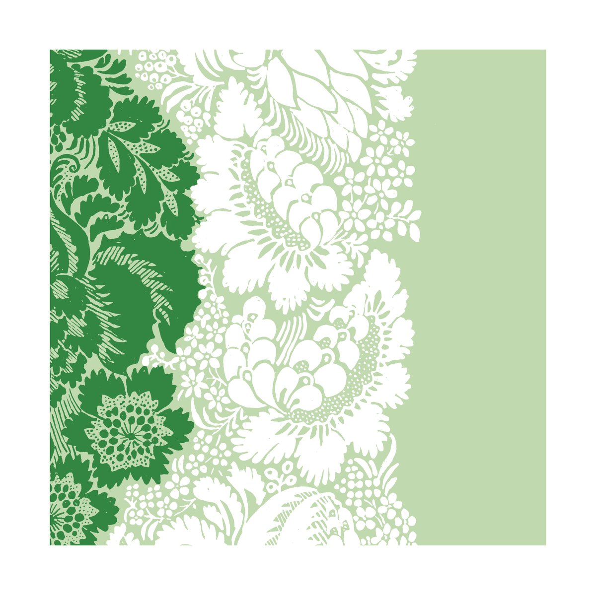 Marimekko Ananas napkin 33x33 cm 20-pack Green | Scandinavian Design | Paper napkins | Green