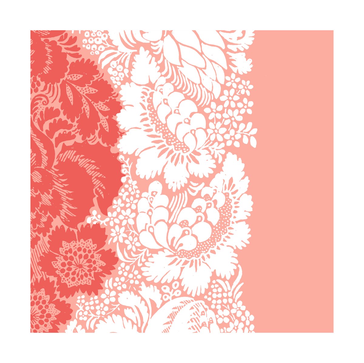 Marimekko Ananas napkin 33x33 cm 20-pack Raspberry | Scandinavian Design | Paper napkins | Pink