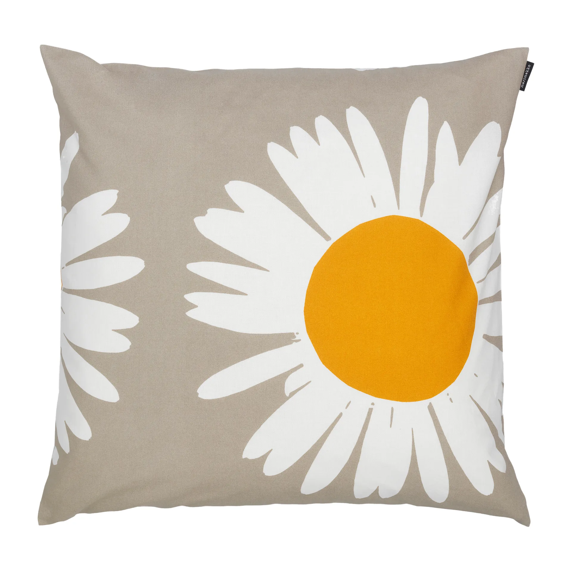 Auringonkukka pillowcase 50x50 cm, Beige-white Marimekko