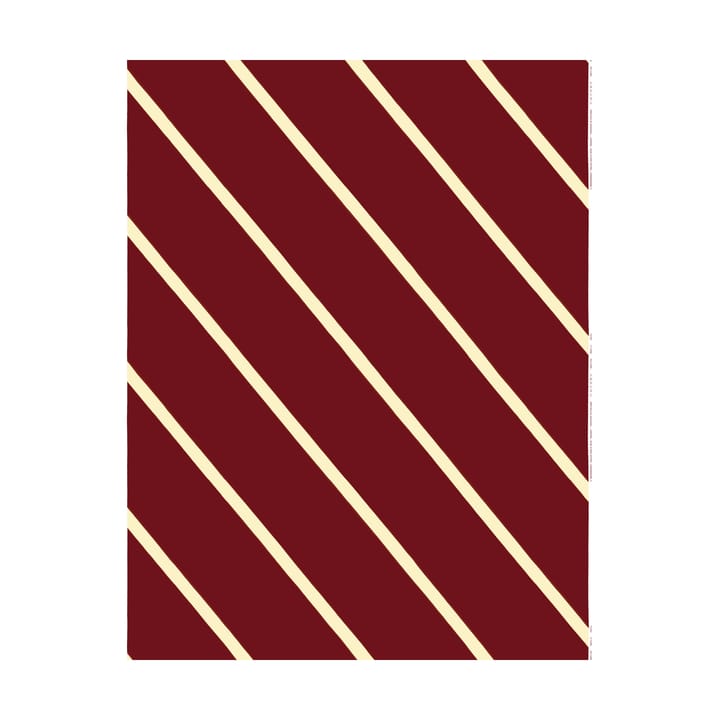 Basso cotton fabric - Wine red-creme - Marimekko