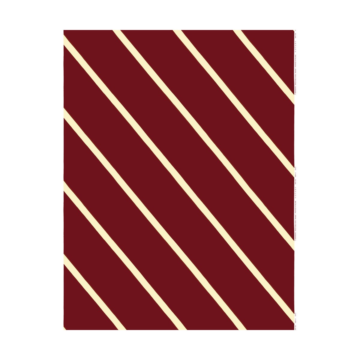 Marimekko Basso cotton fabric Wine red-creme | Scandinavian Design | Fabric by the metre | Red