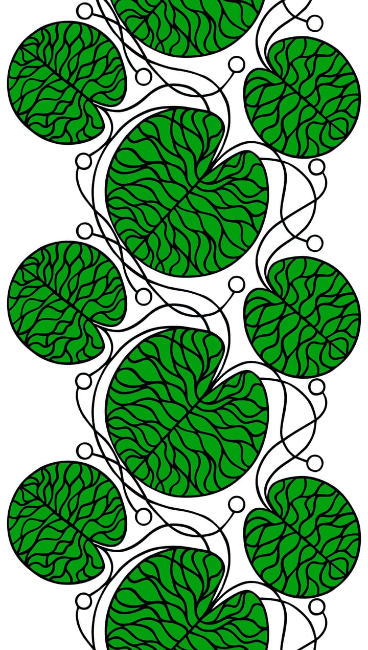 Bottna green fabric, green Marimekko