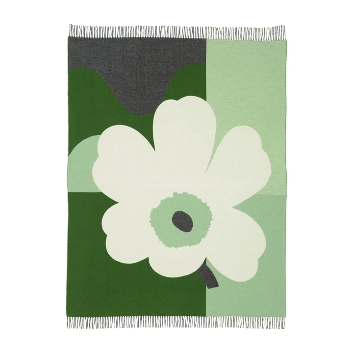 Co-Created throw 130x170 cm - Green-white - Marimekko