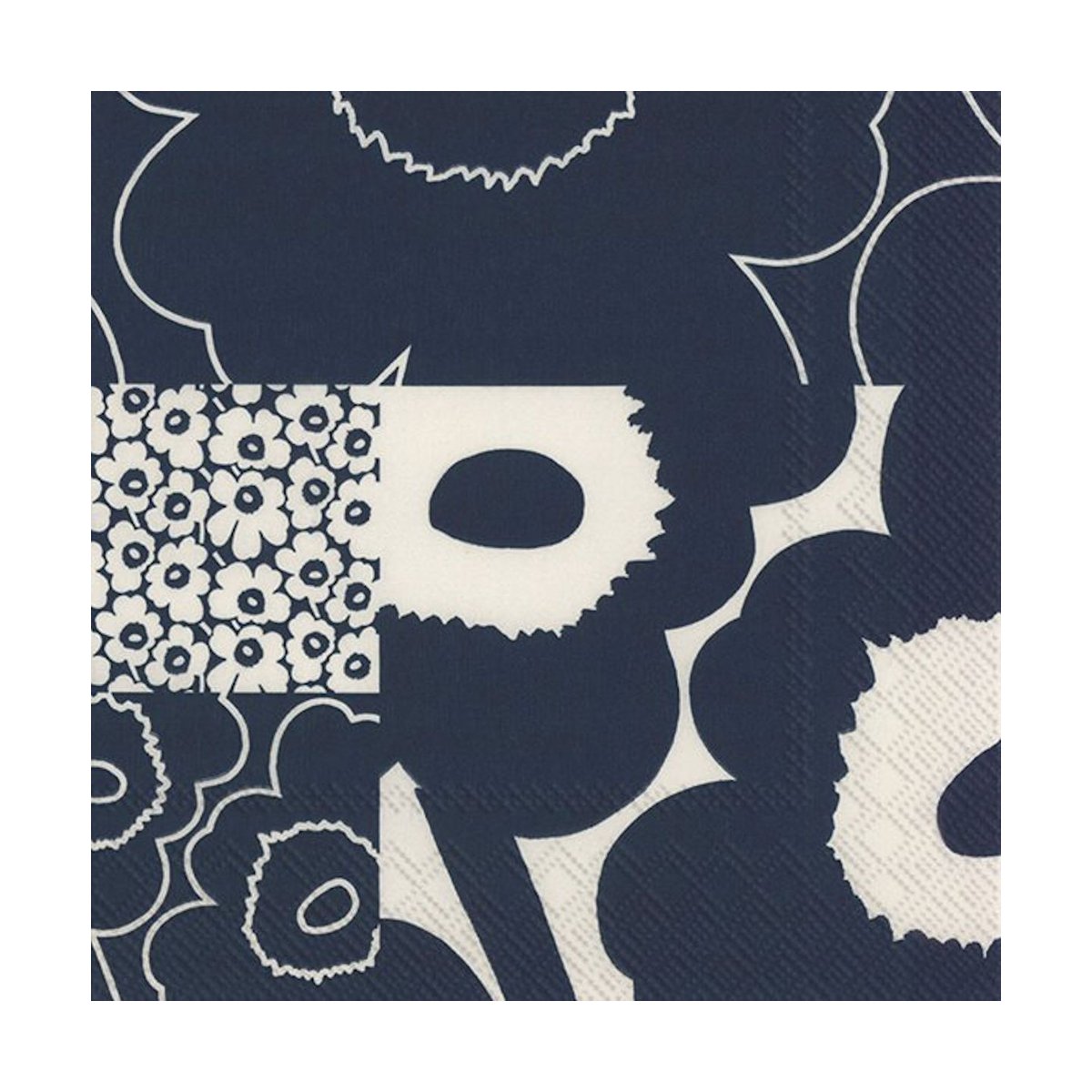 Marimekko Collage napkin 33x33 cm 20-pack Dark Blue