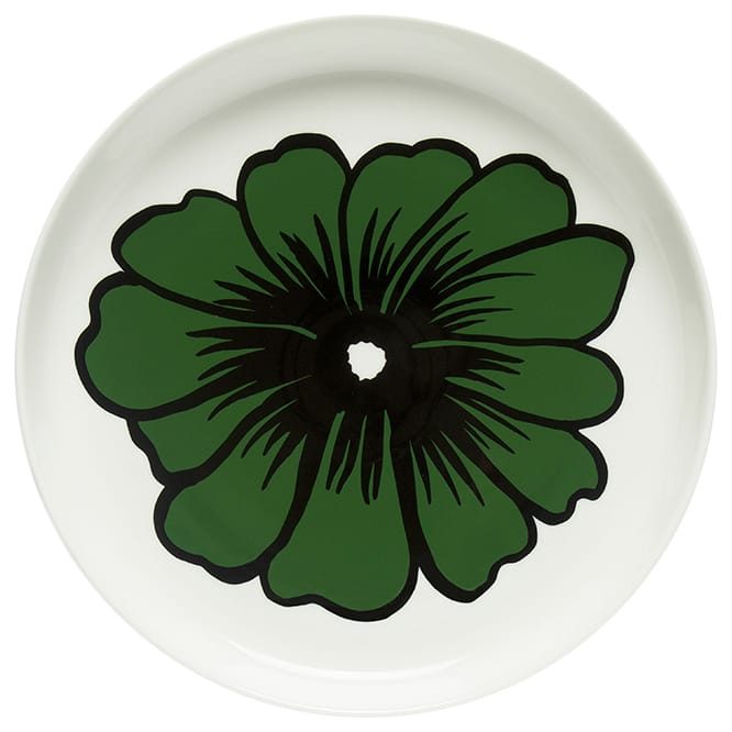 Eläköön Elämä serving plate 32 cm - green - Marimekko