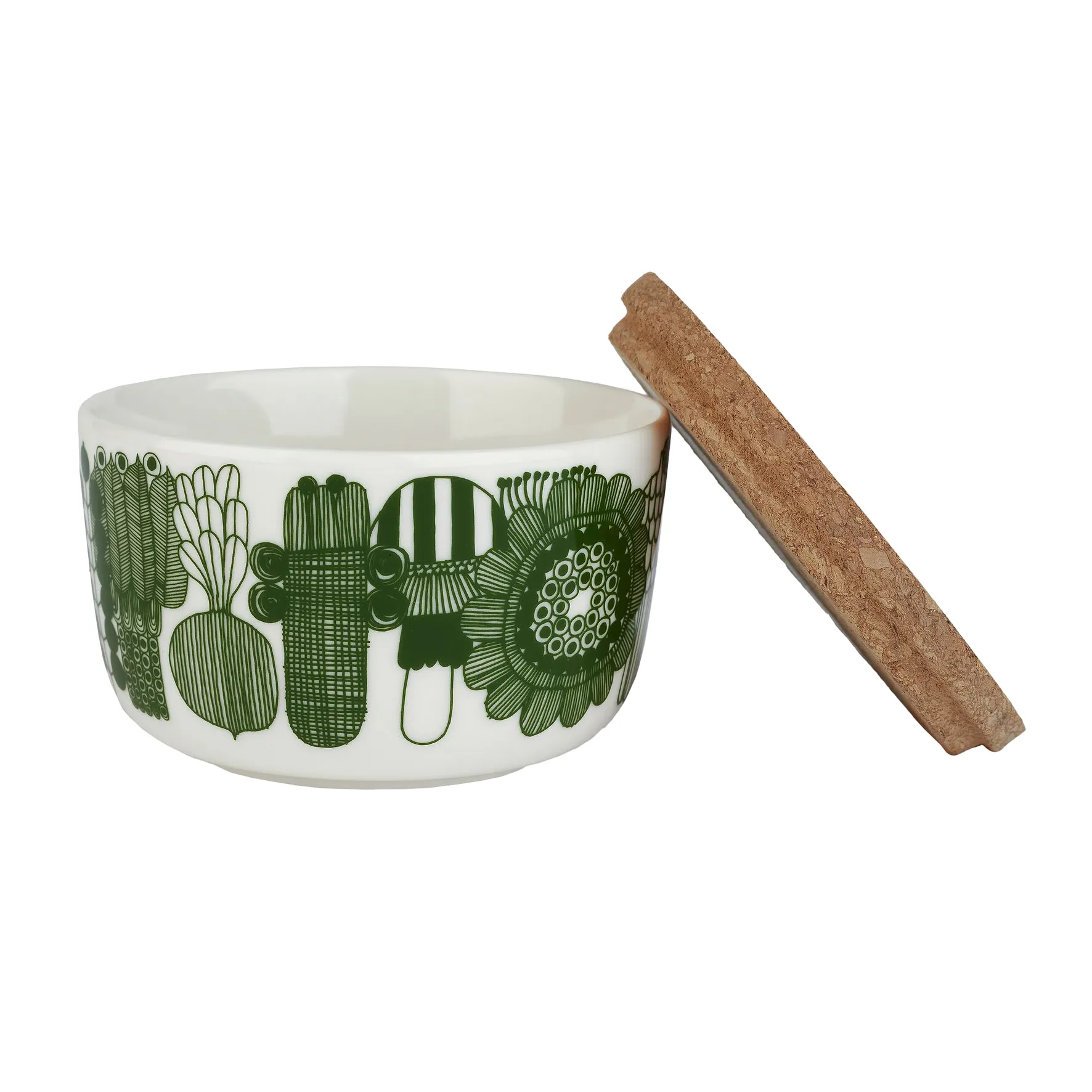 Elokuun Varjot bowl 2.5 dl 2-pack, White-green-pink Marimekko