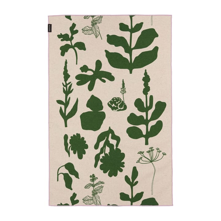 Elokuun Varjot kitchen towel 47x70 cm - Green-beige - Marimekko