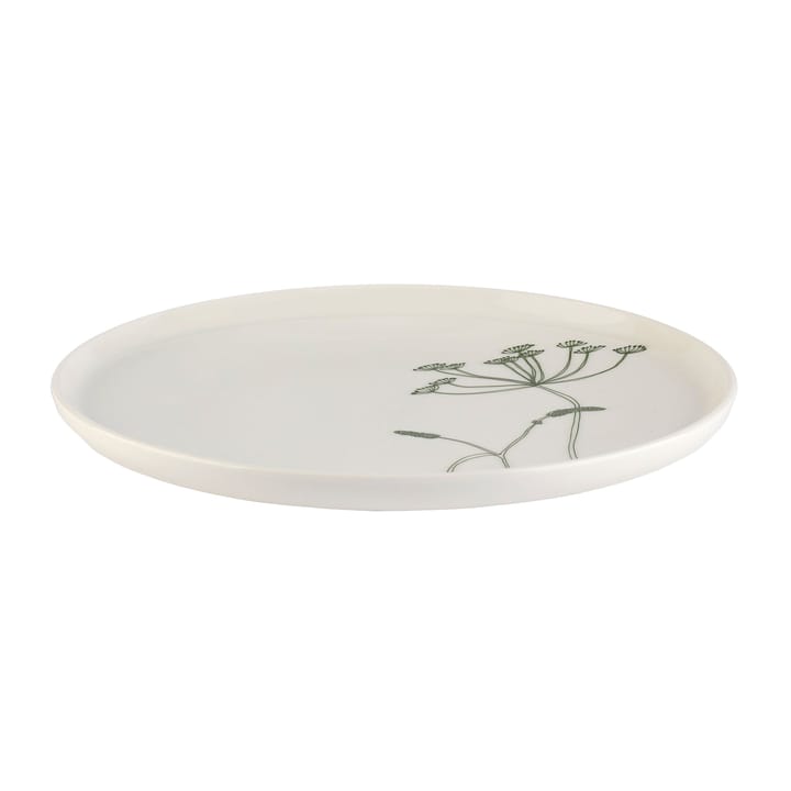 Elokuun Varjot plate Ø25 cm, White-green Marimekko