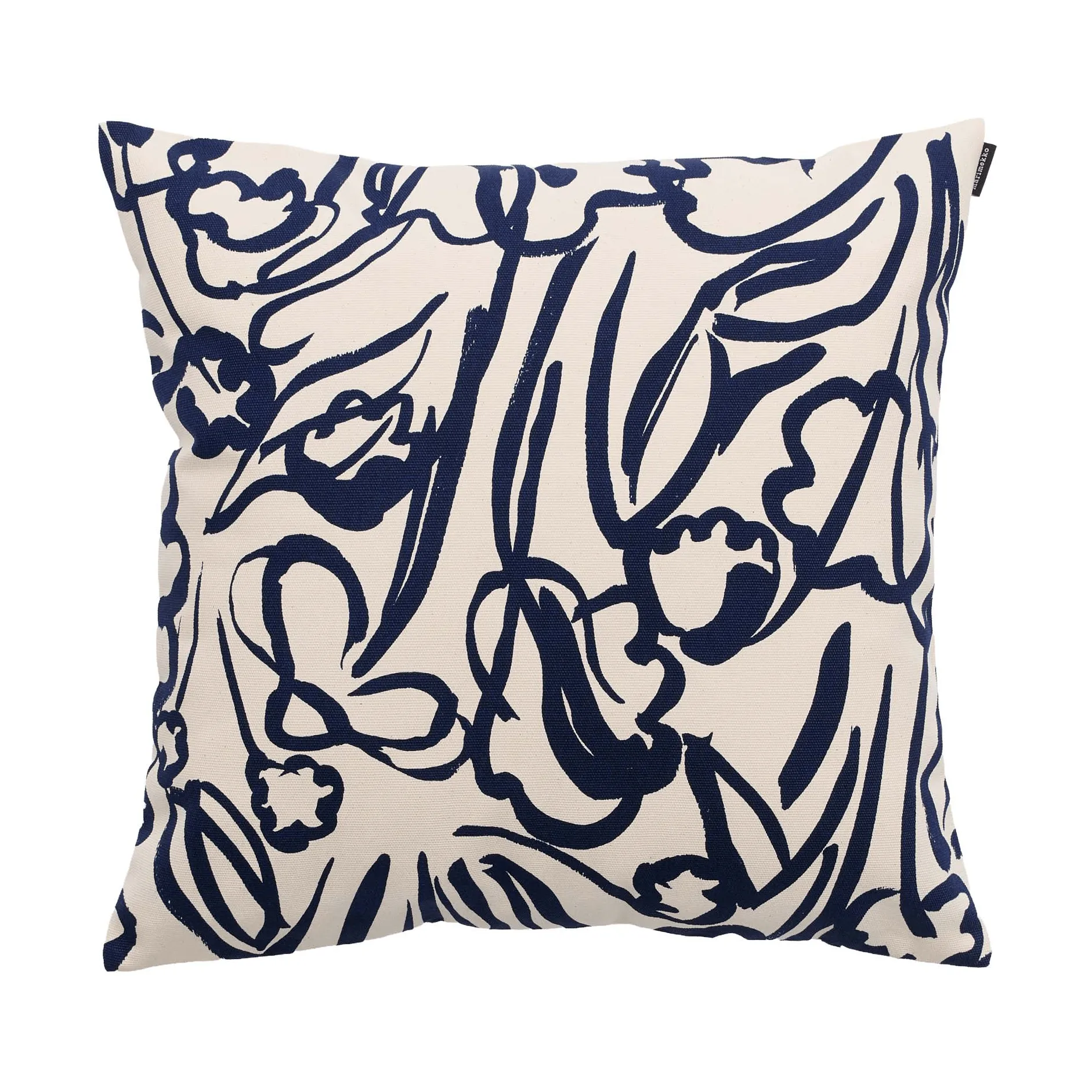 Ensikukat cushion cover, Off white-dark blue Marimekko