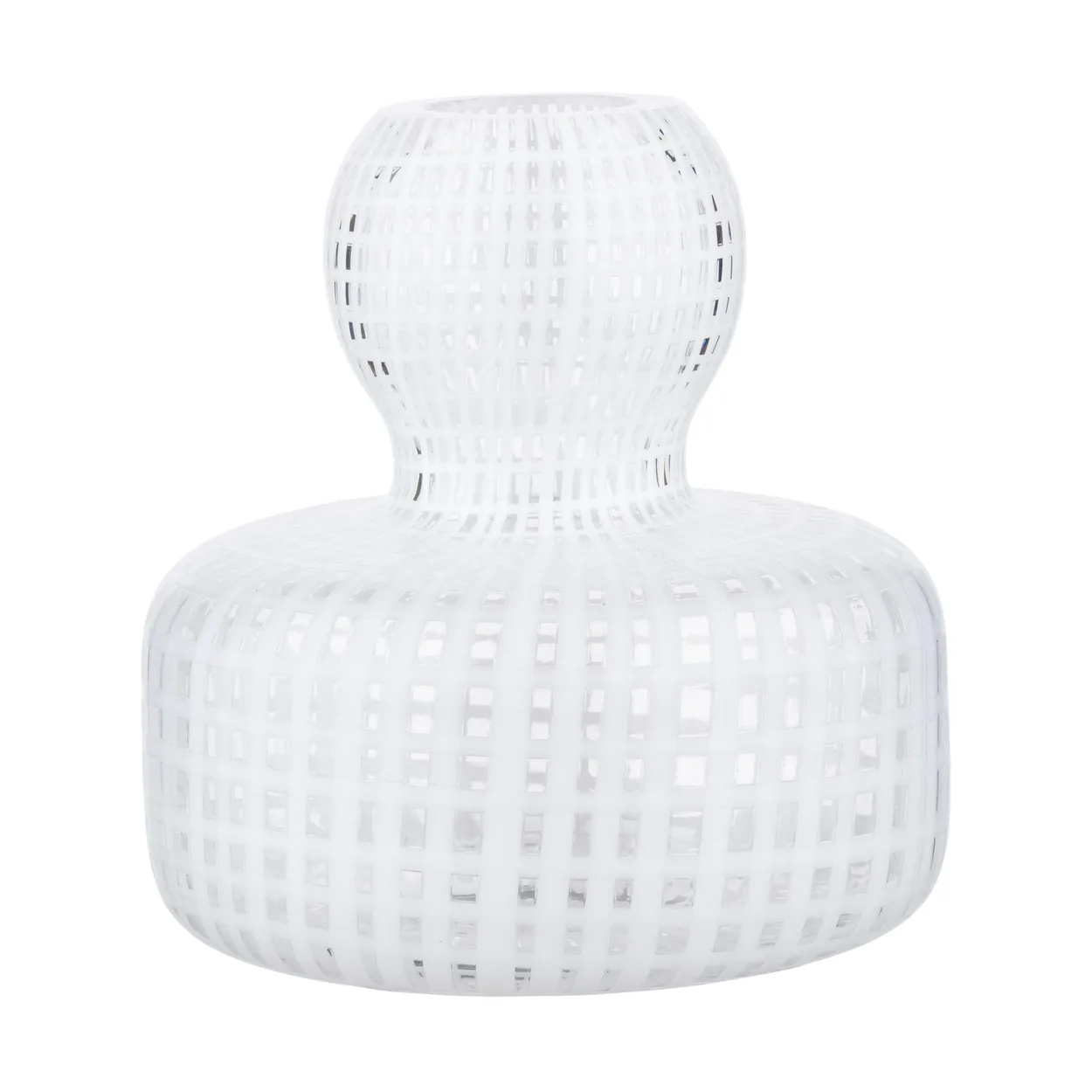 Marimekko Flower vase o10 cm Clear-white | Scandinavian Design | Vases | White