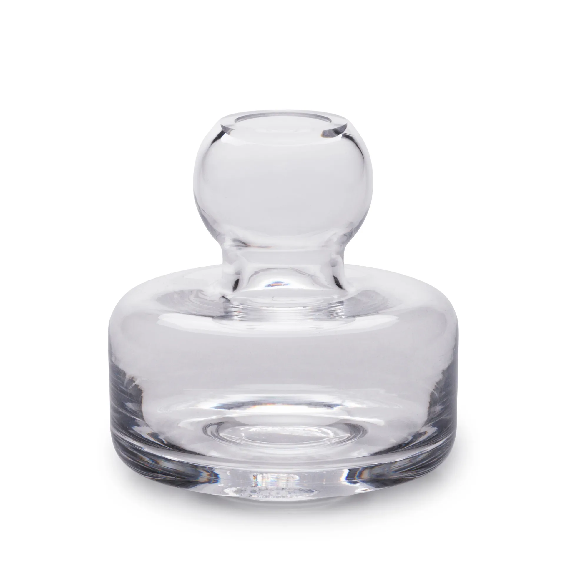 Flower vase Ø10 cm, glass Marimekko