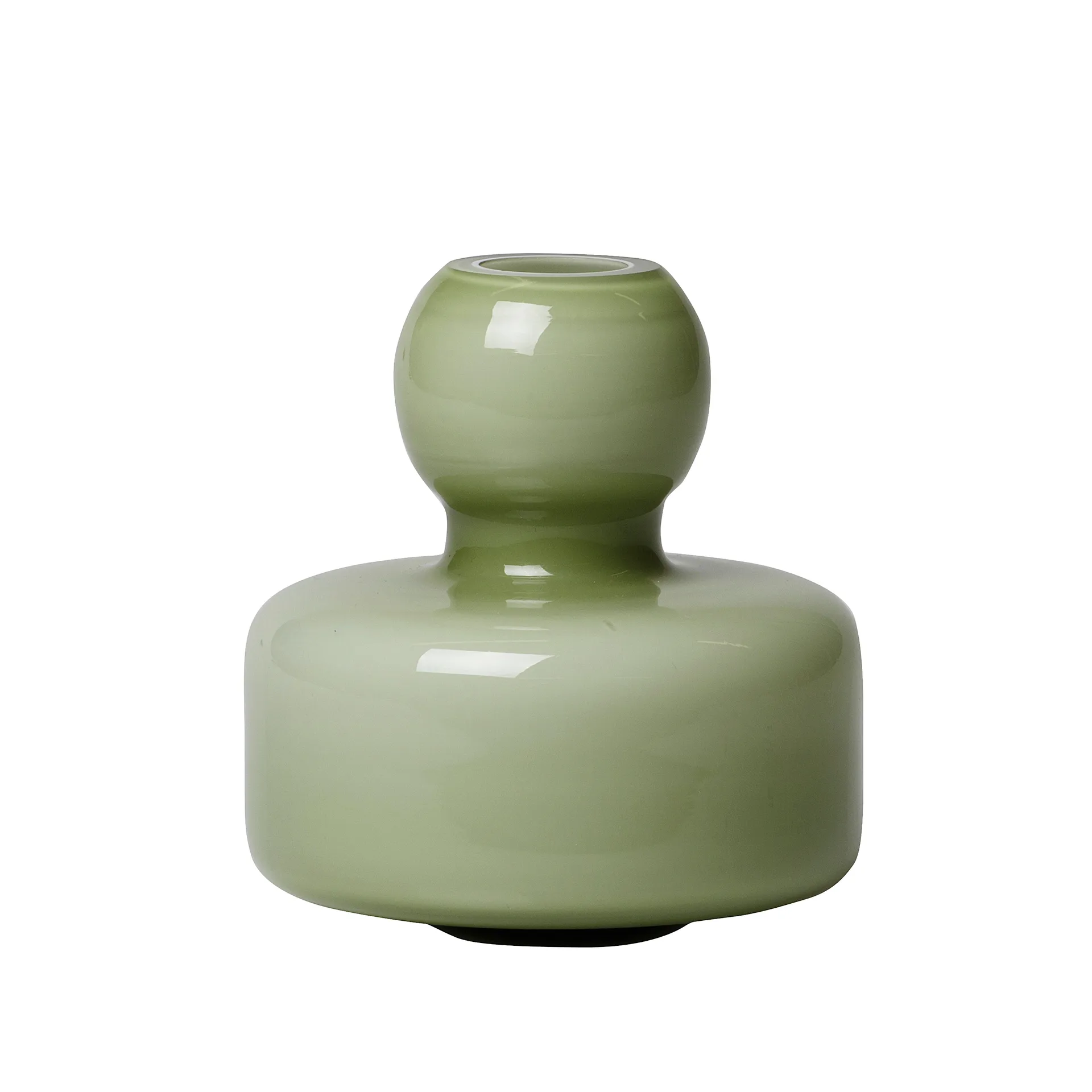 Flower vase Ø10 cm, olive green Marimekko