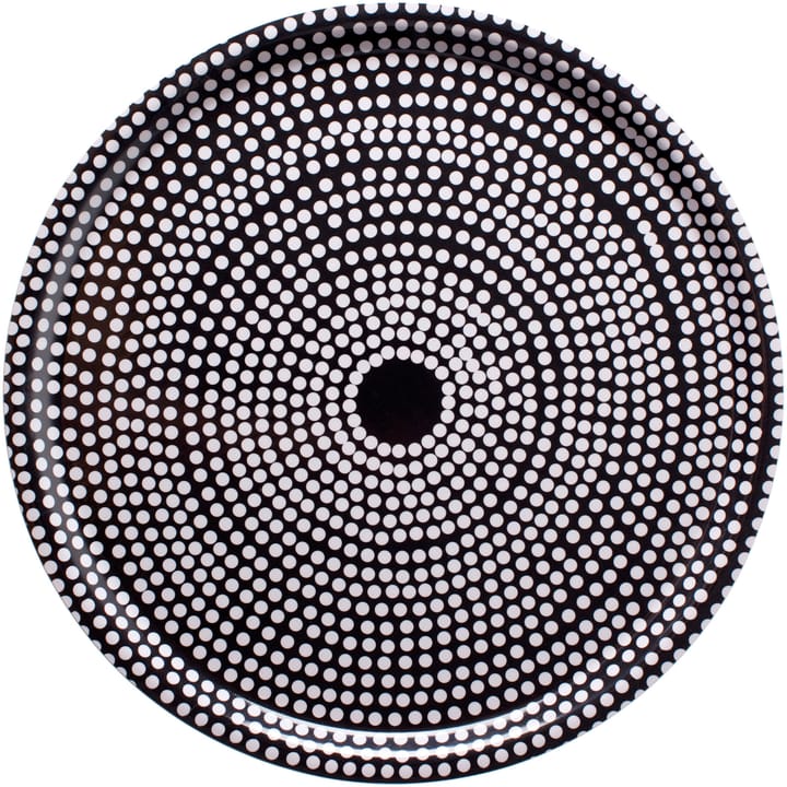 Fokus round tray - black - Marimekko